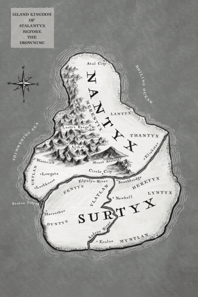 A Drowned Kingdom by P.L. Stuart - Atalantyx Map 